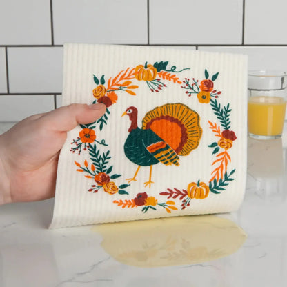 Paño Esponja Compostable pavo real Danica