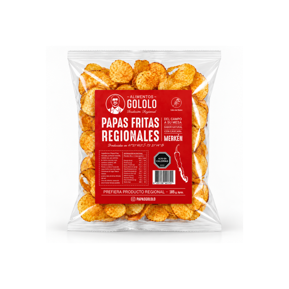 Papas Fritas con Merkén 185 g Gololo-Gourmet