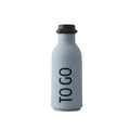 Botella de agua To Go Design Letters4#Gris