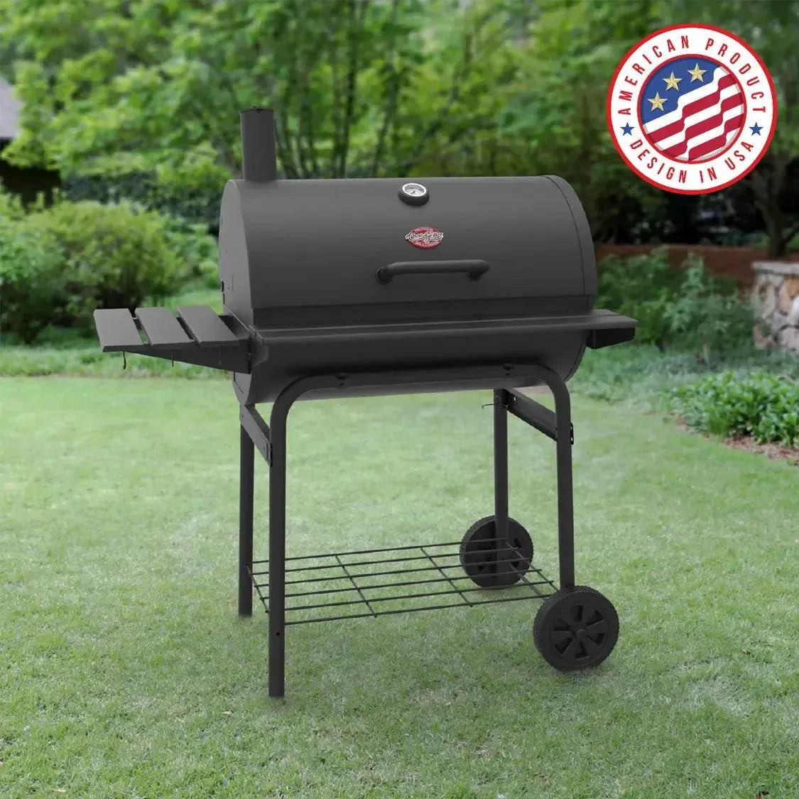 Parrilla a Carbón modelo Pro Deluxe Char Griller1#Negro