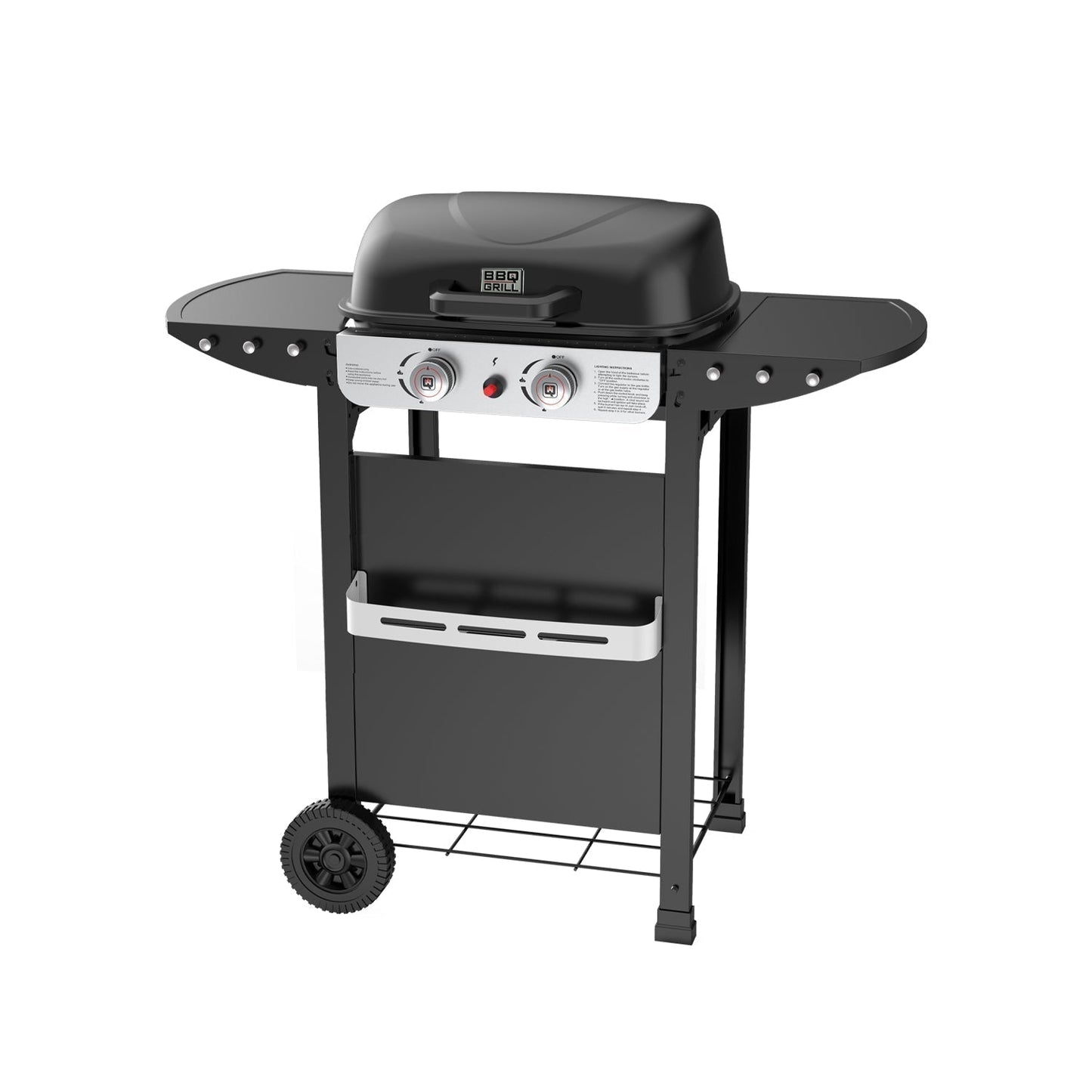 Parrilla a gas 2 Quemadores Denver Pro BBQ201GCA BBQ Grill3#Negro
