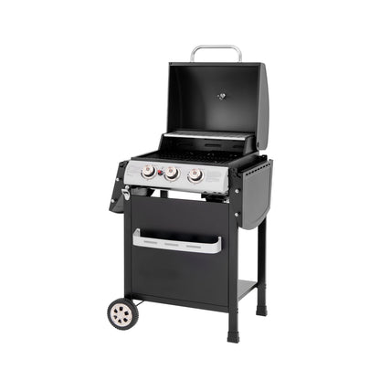 Parrilla a Gas 3 Quemadores Boston Pro BBQ301GCA BBQ Grill4#Negro