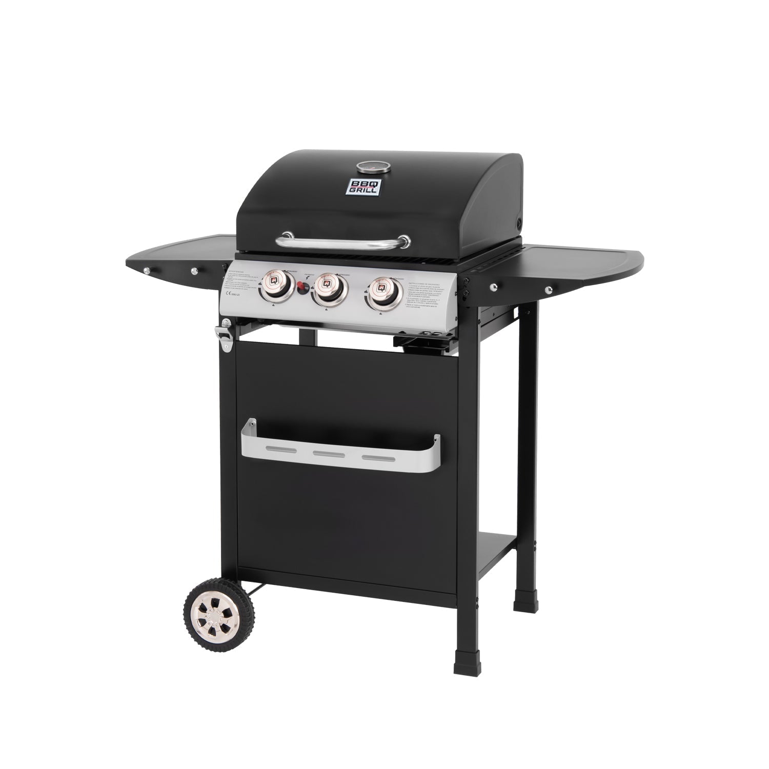 Parrilla a Gas 3 Quemadores Boston Pro BBQ301GCA BBQ Grill5#Negro