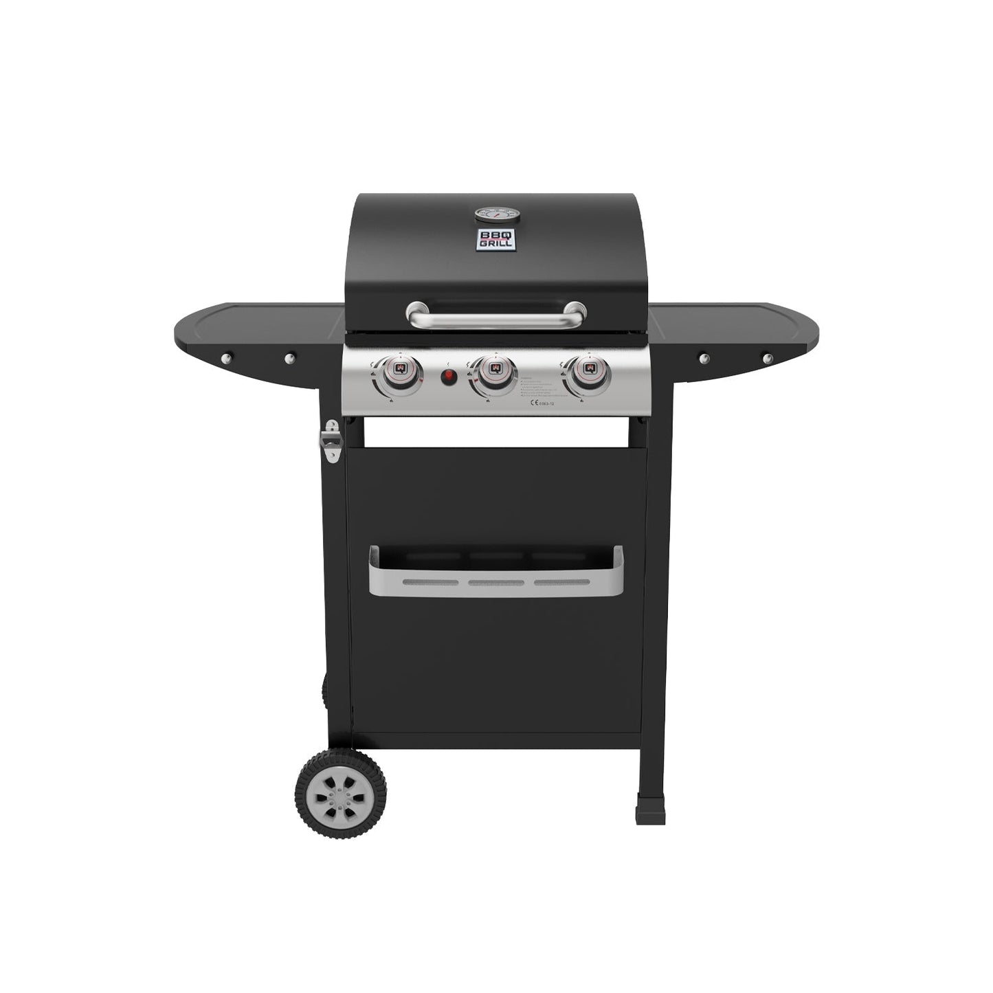 Parrilla a Gas 3 Quemadores Boston Pro BBQ301GCA BBQ Grill3#Negro