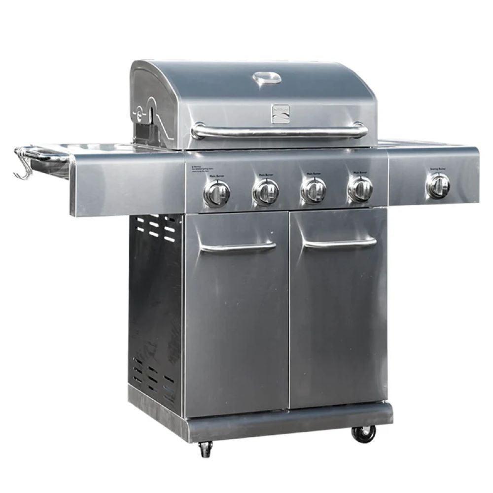 Parrilla a Gas 4 Quemadores + Sellador Lateral Kenmore3#Plata