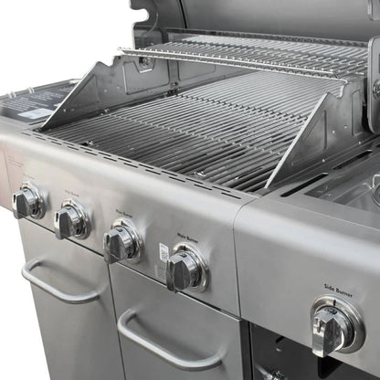Parrilla a Gas 4 Quemadores + Sellador Lateral Kenmore5#Plata