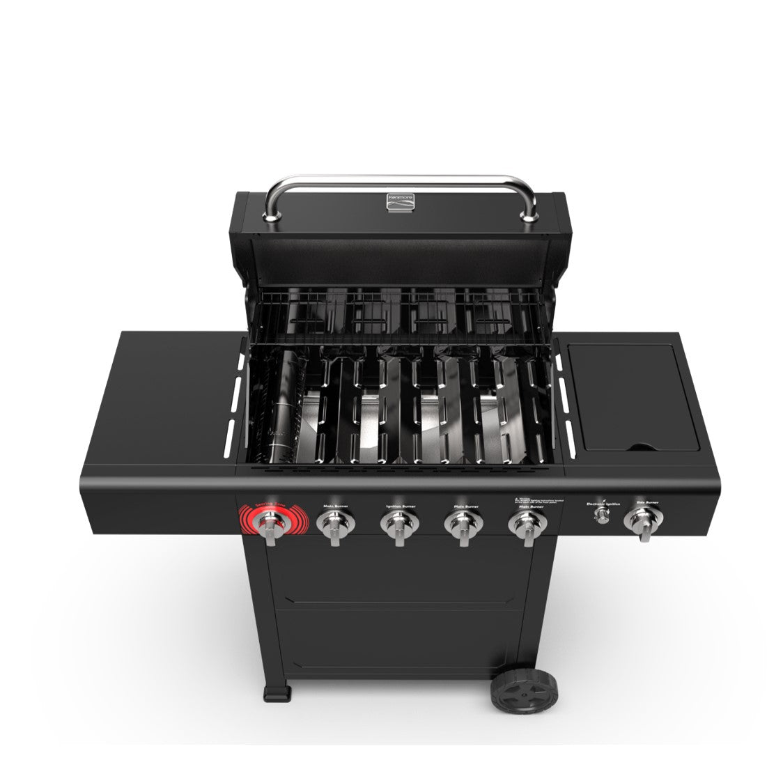 Parrilla A Gas 5 Quemadores + Quemador Lateral Color Negro Kenmore4#Negro