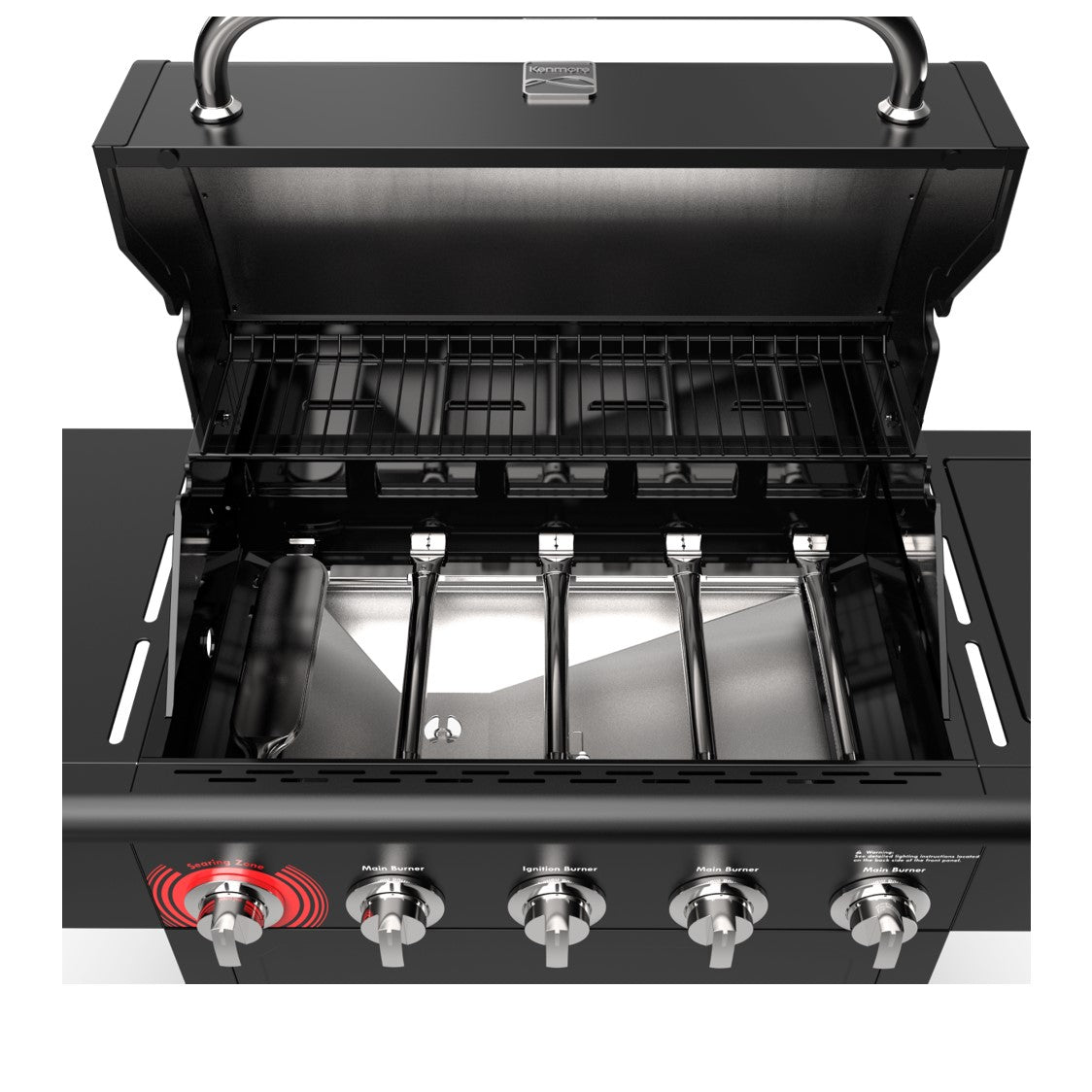 Parrilla A Gas 5 Quemadores + Quemador Lateral Color Negro Kenmore7#Negro