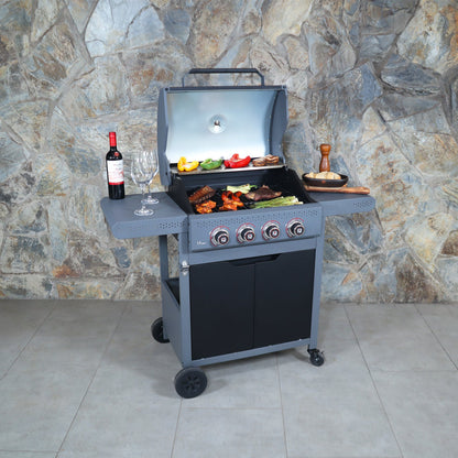 PARRILLA A GAS DARK HAWK 4Q-Parrillas a Gas