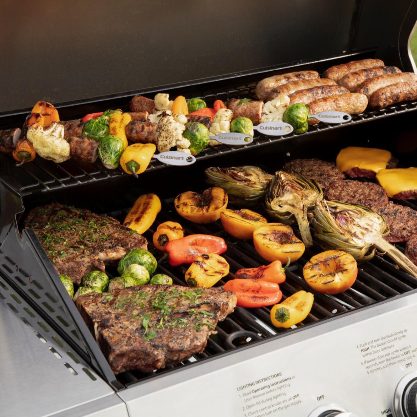 Parrilla A Gas 5 Quemadores + Quemador Lateral CGG-8500 Cuisinart.4#Sin color