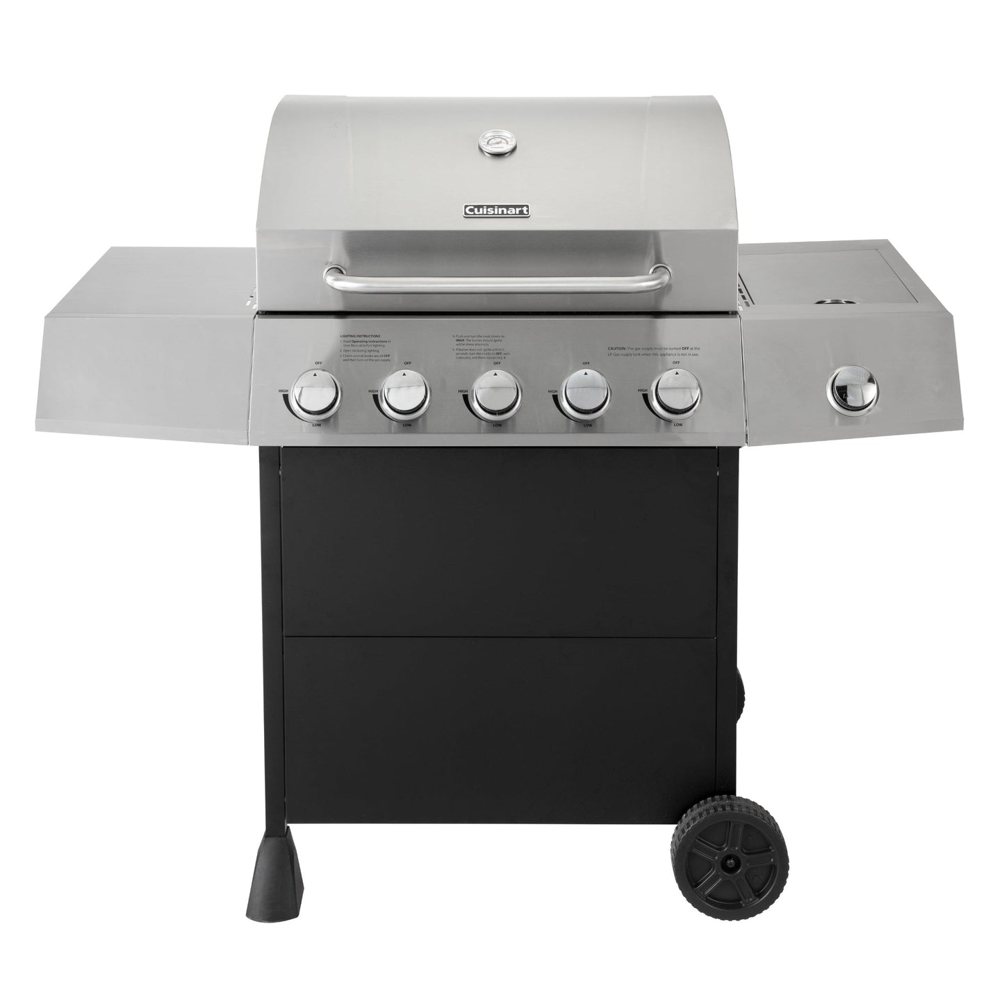 Parrilla A Gas 5 Quemadores + Quemador Lateral CGG-8500 Cuisinart.6#Sin color