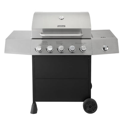 Parrilla A Gas 5 Quemadores + Quemador Lateral CGG-8500 Cuisinart.6#Sin color