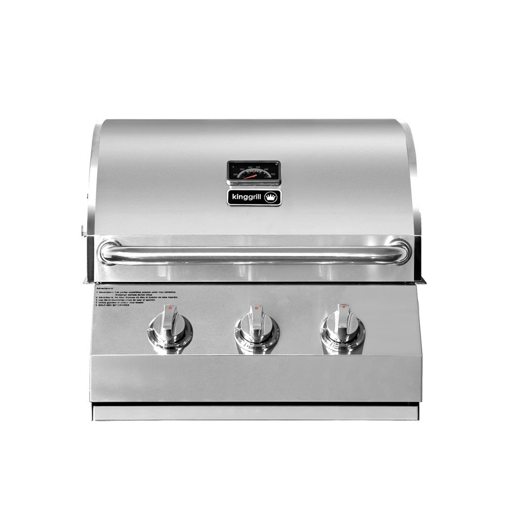 Parrilla a Gas Empotrada 3 Quemadores Kinggrill6#Gris
