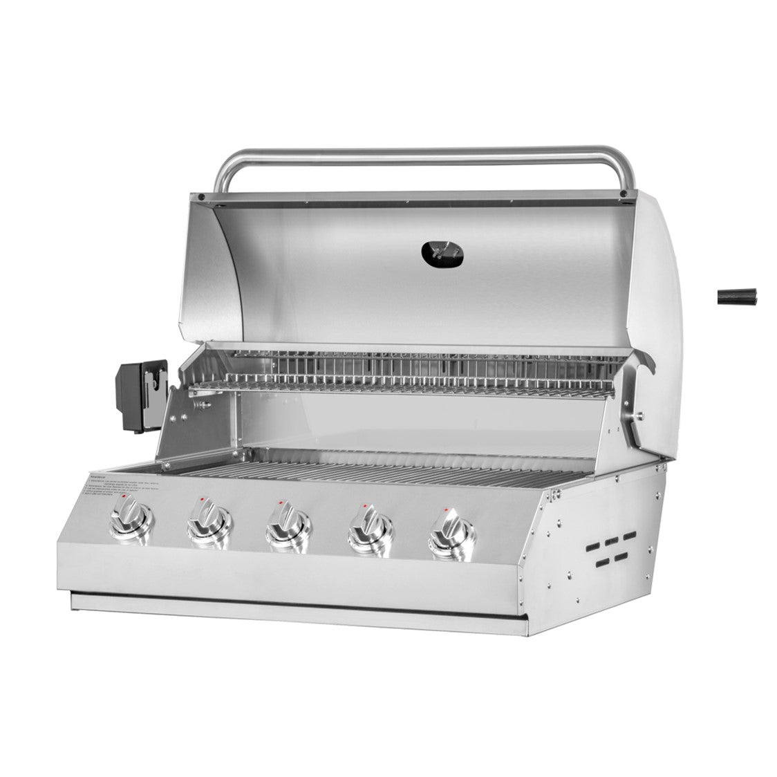 Parrilla a Gas Empotrada 5 Quemadores + Spiedo con Motor Kinggrill2#Gris