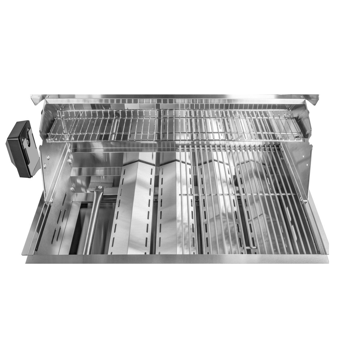 Parrilla a Gas Empotrada 5 Quemadores + Spiedo con Motor Kinggrill5#Gris