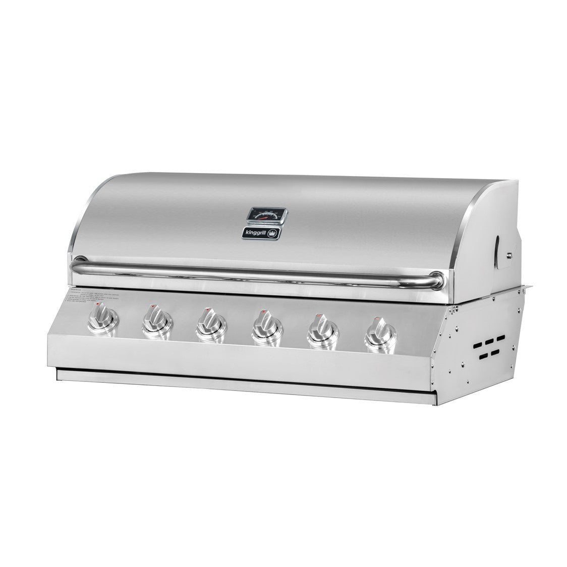 Parrilla a Gas Empotrada 6 Quemadores + Spiedo con Motor Kinggrill3#Gris