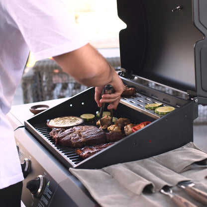 Parrilla a Gas Essence 3Q Black FDV - Caja Dañada-Parrillas a Gas