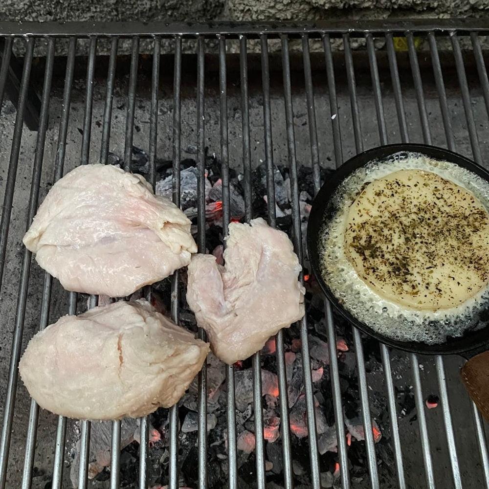 Parrilla Acero Inoxidable para Quincho 100x50 cm Kas 4#Gris