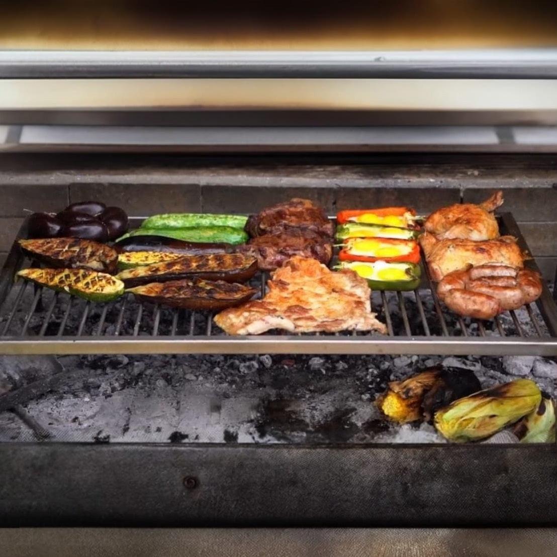 Parrilla Acero Inoxidable para Quincho 100x50 cm Kas 7#Gris