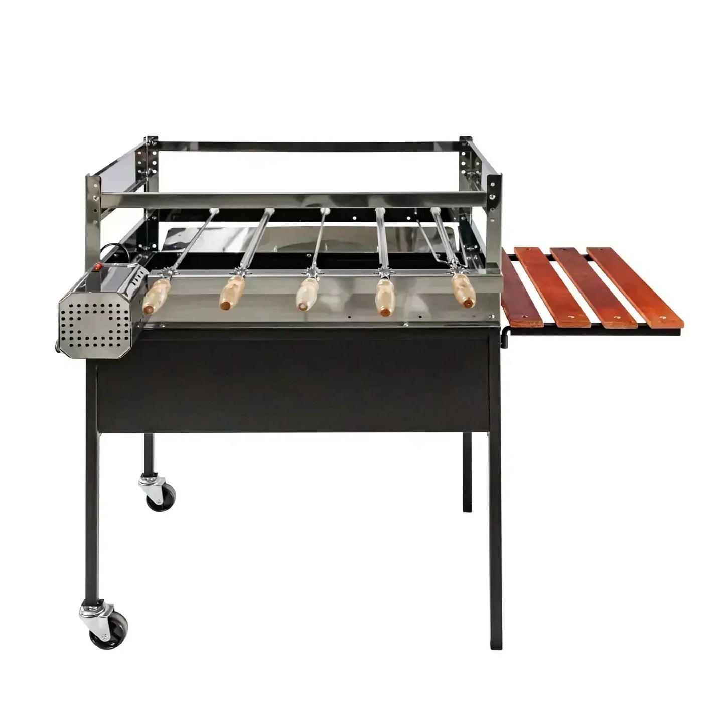 Parrilla A Carbón Con Motor Alcázar2#Negro