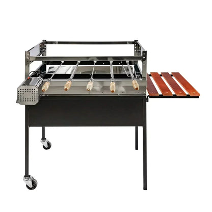 Parrilla A Carbón Con Motor Alcázar2#Negro