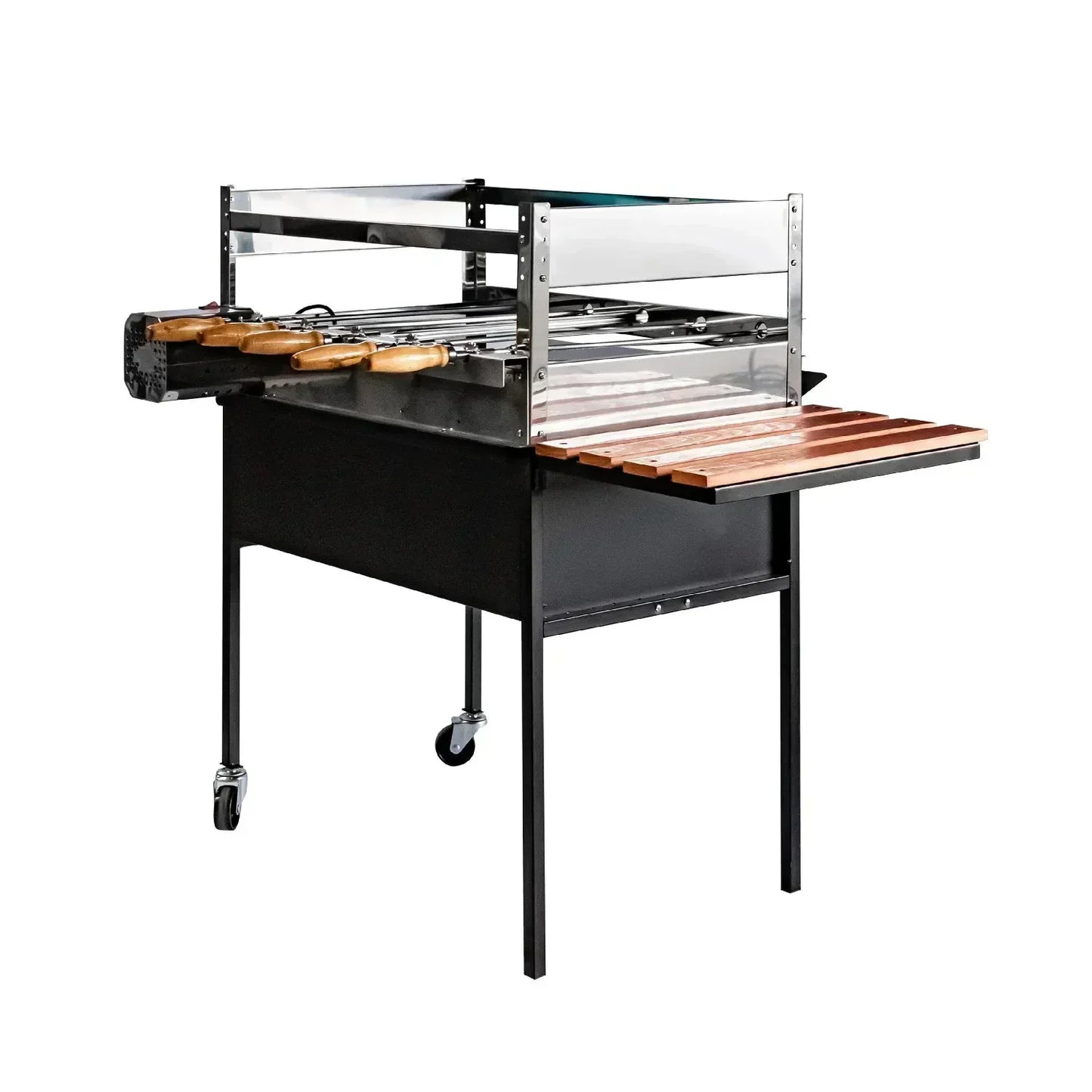 Parrilla A Carbón Con Motor Alcázar3#Negro