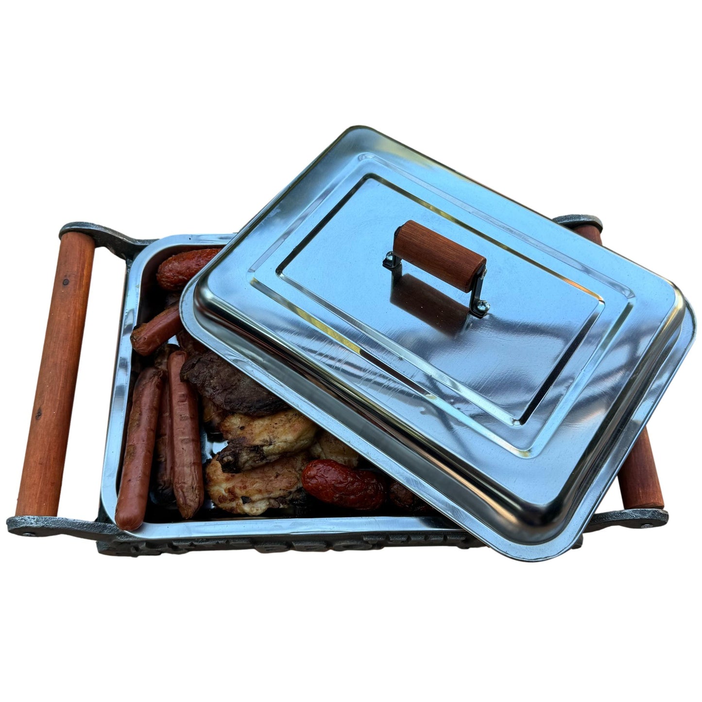 Parrilla Brasero De Mesa Con Tapa: BBQ Time Kas Chile-Accesorios para Parrillas
