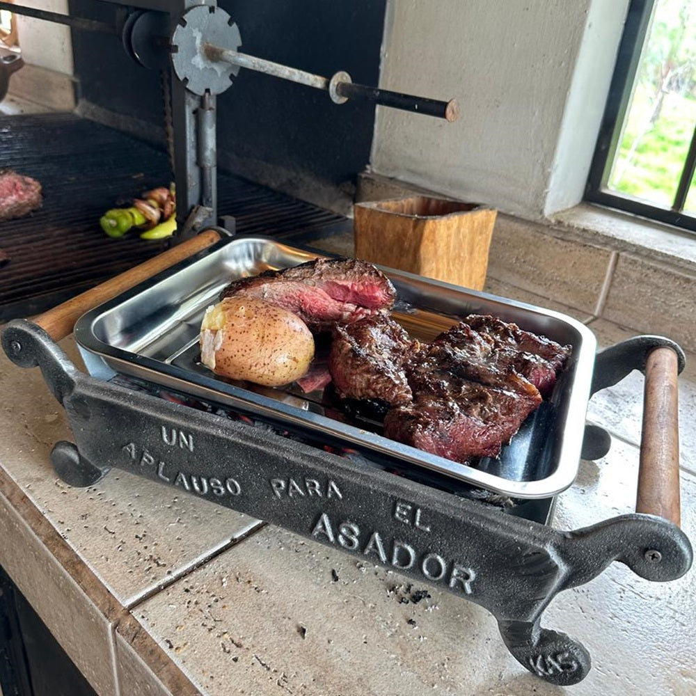 Parrilla Brasero De Mesa: Un Aplauso Para El Asador Kas Chile5#Gris