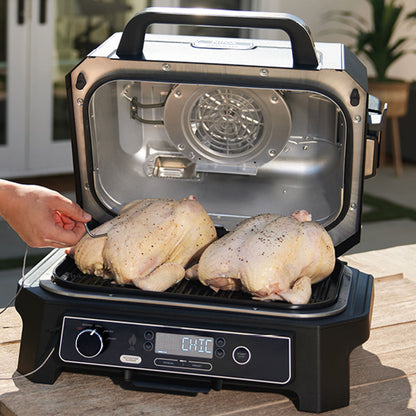 Parrilla Eléctrica Con Ahumador Woodfire Pro XL Ninja5#Negro