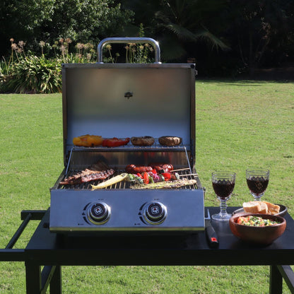 PARRILLA GAS PORTATIL GRILL TO GO 2Q-Parrillas a Gas