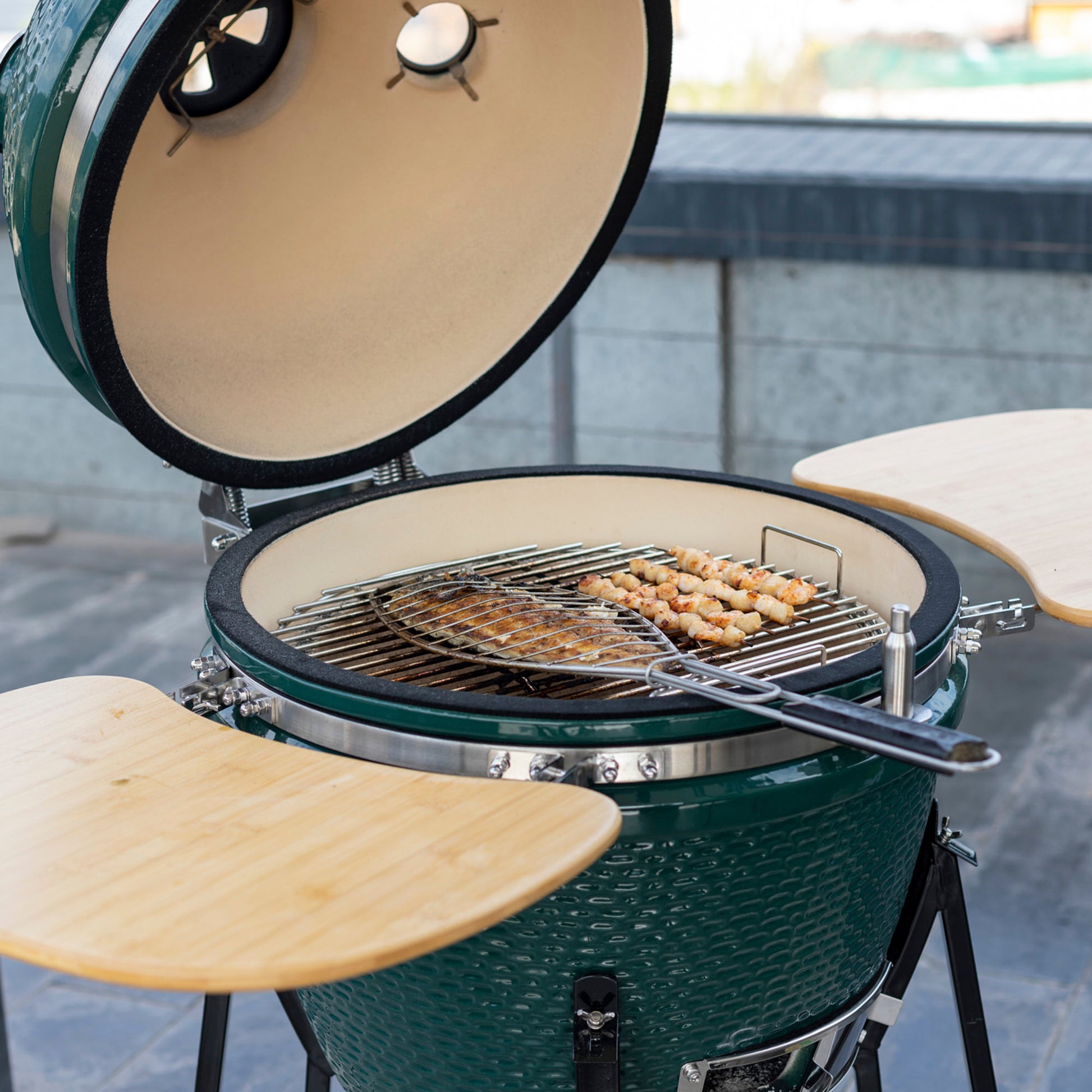 Parrilla Kamado Tokio Ahumador 56 cm FDV - Caja Dañada-Parrillas a Carbón