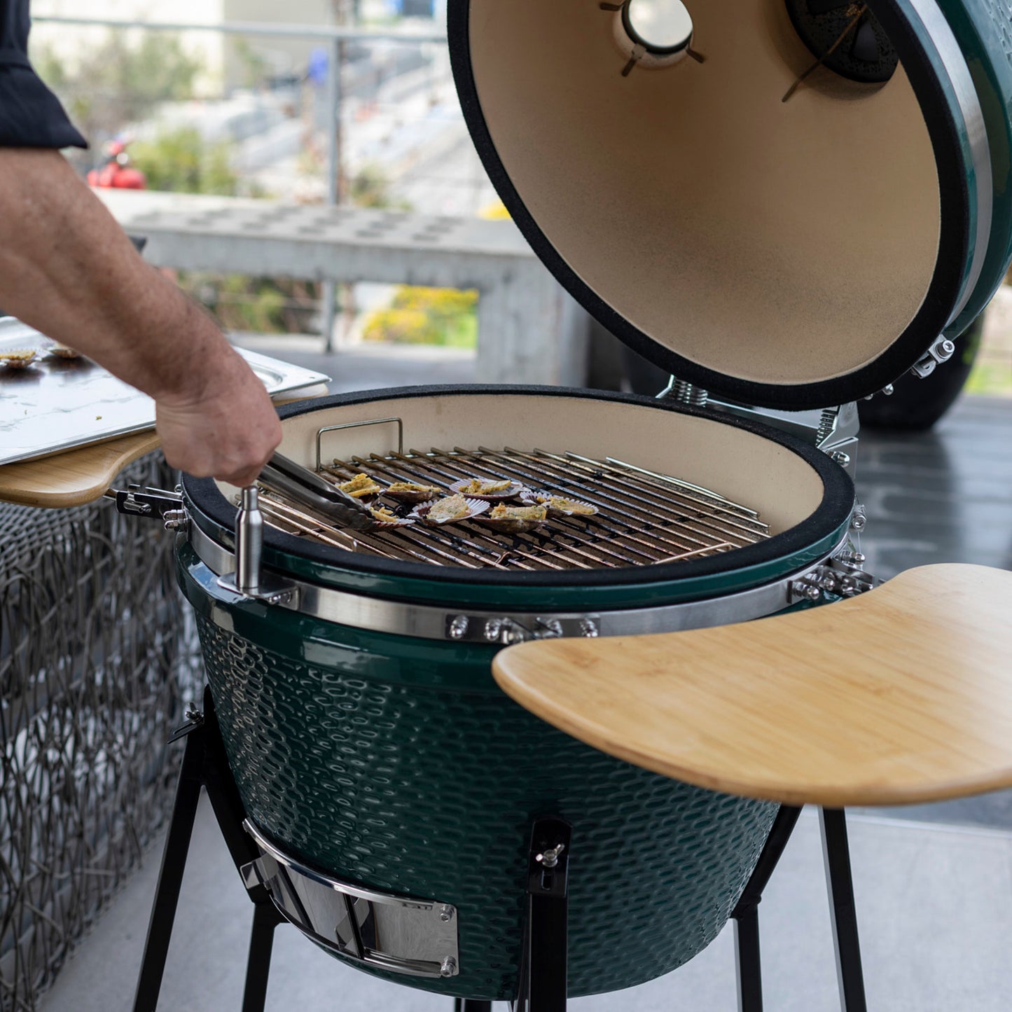 Parrilla Kamado Tokio Ahumador 56 cm FDV - Caja Dañada-Parrillas a Carbón