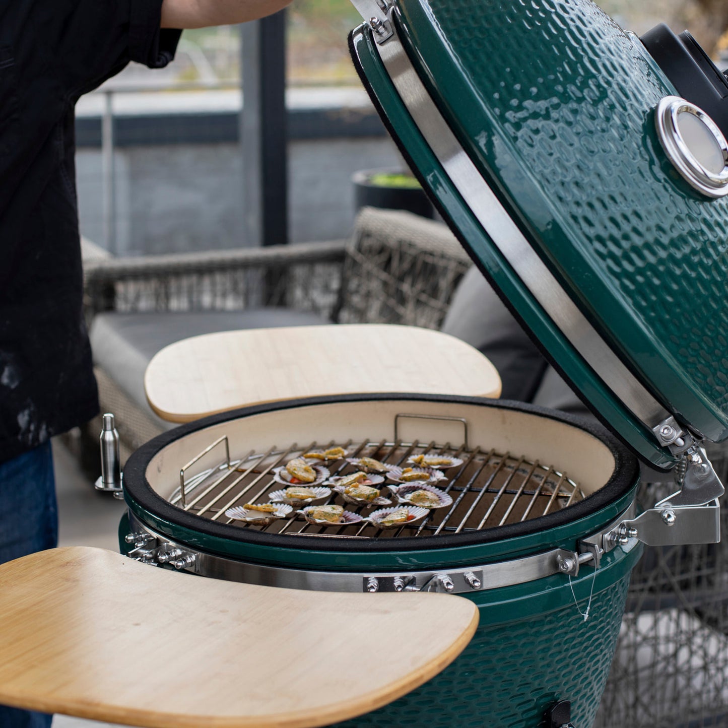 Parrilla Kamado Tokio Ahumador 56 cm FDV - Caja Dañada-Parrillas a Carbón