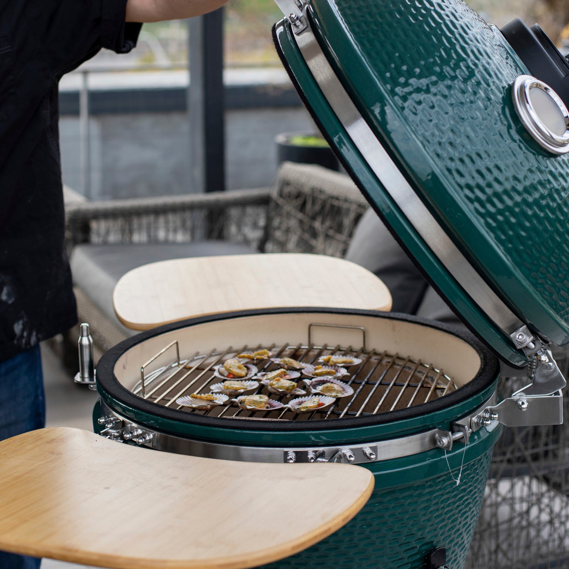 Parrilla Kamado Tokio Ahumador 56 cm FDV - Caja Dañada-Parrillas a Carbón