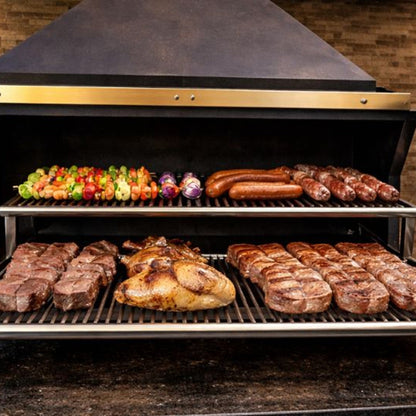Parrilla para Quincho Doble de 60x40 cm-Parrillas a Carbón