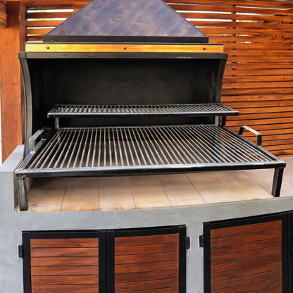 Parrilla para Quincho Doble de 90x50 cm-Parrillas a Carbón