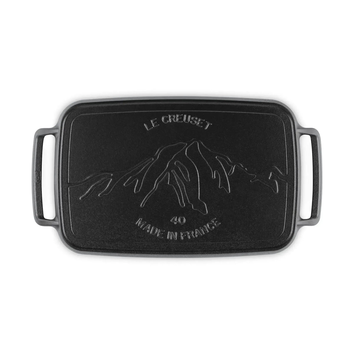 Parrilla Rectangular Lisa Alpine Outdoor 40 cm Matte Black Le Creuset-Parrillas