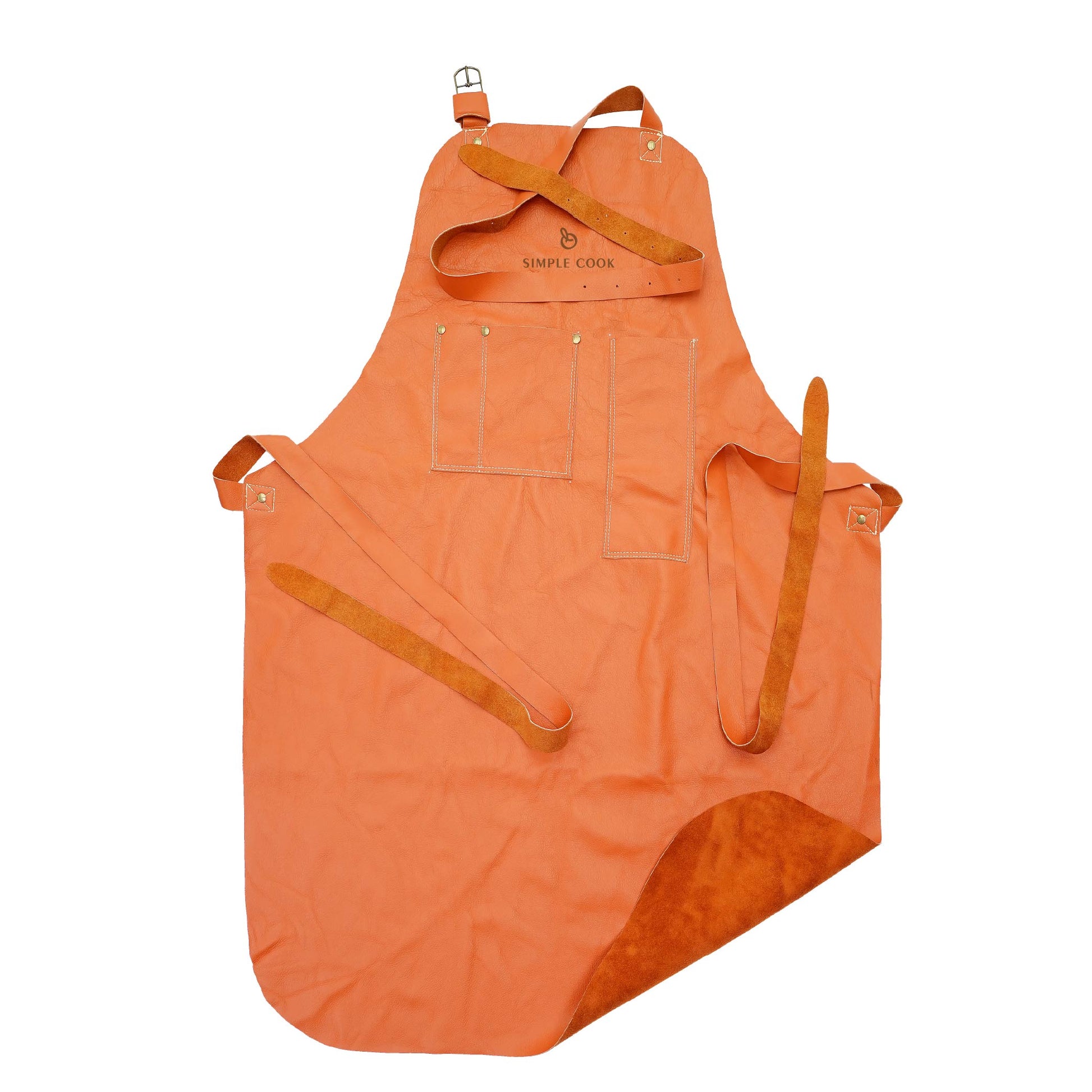 Pechera Parrillera de Cuero Simple Cook-Accesorios para Parrillas