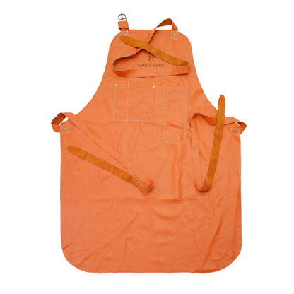 Pechera Parrillera de Cuero Simple Cook-Accesorios para Parrillas