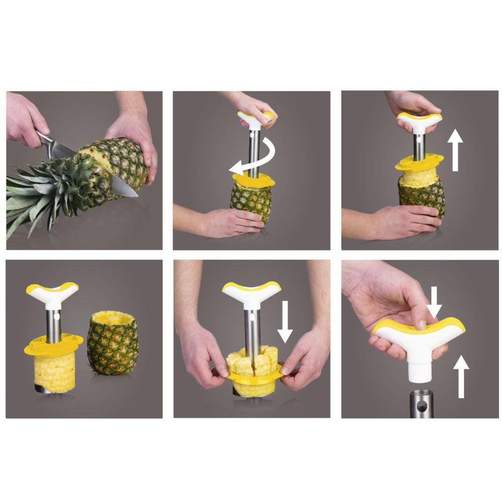 Pelador & Cortador Piña Acero Inoxidable Vacuvin4#Sin color