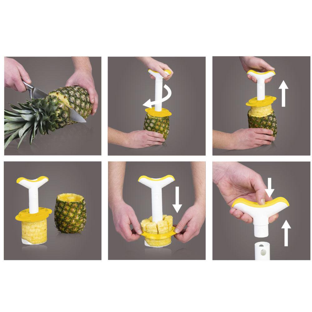 Pelador & Cortador Piña Blanco Vacuvin3#Sin color