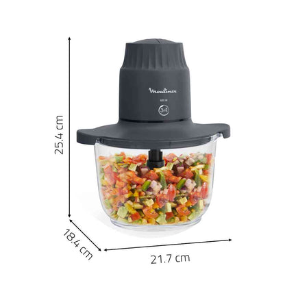 Picadora Bowl De Vidrio XXL 2L 500W Moulinex7#Negro
