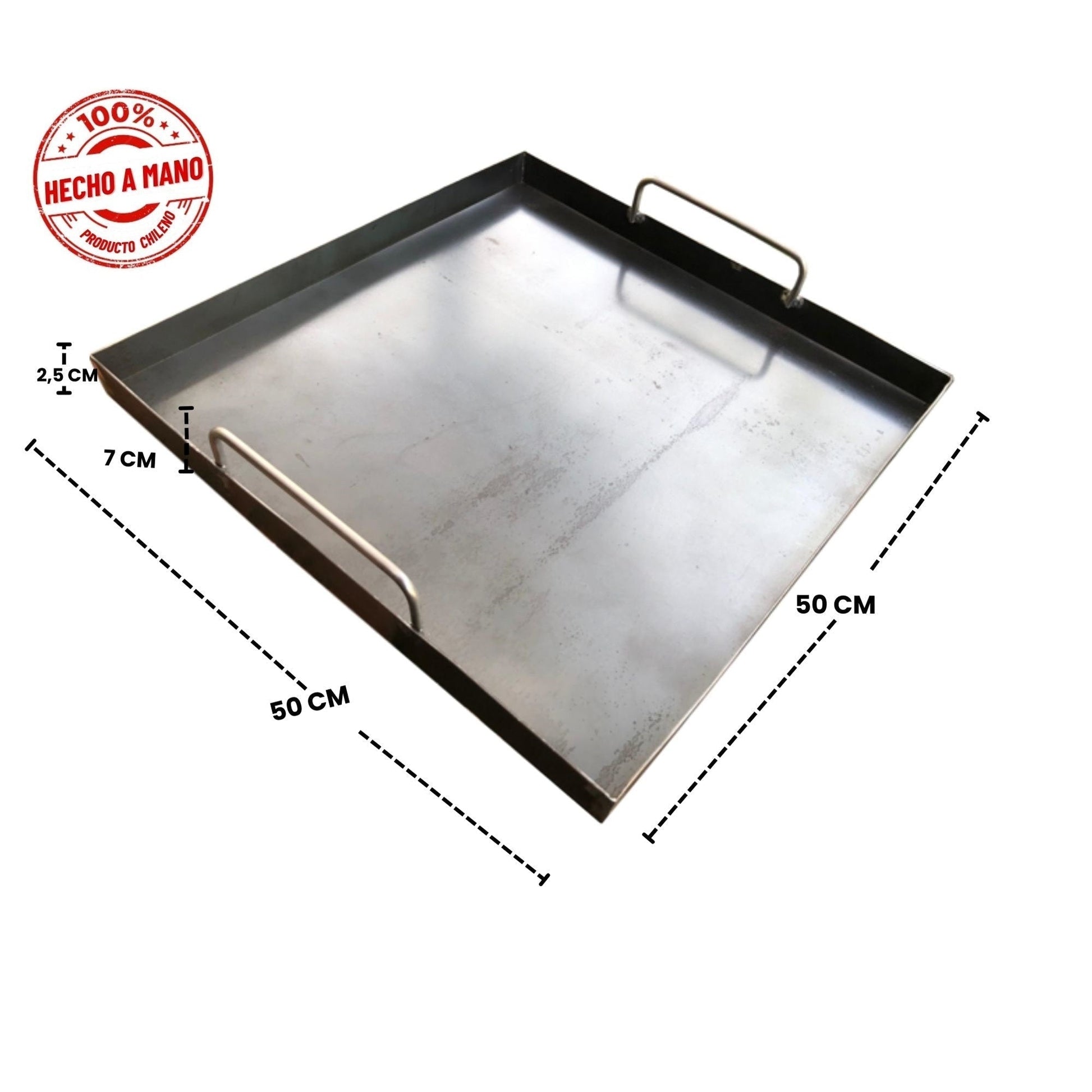 Plancha Churrasquera 50x50 Cm Kas4#Gris