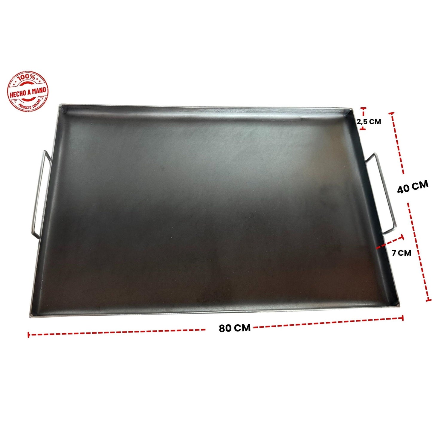 Plancha Churrasquera 80x40 Cm Tamaño Profesional Kas Chile3#undefined