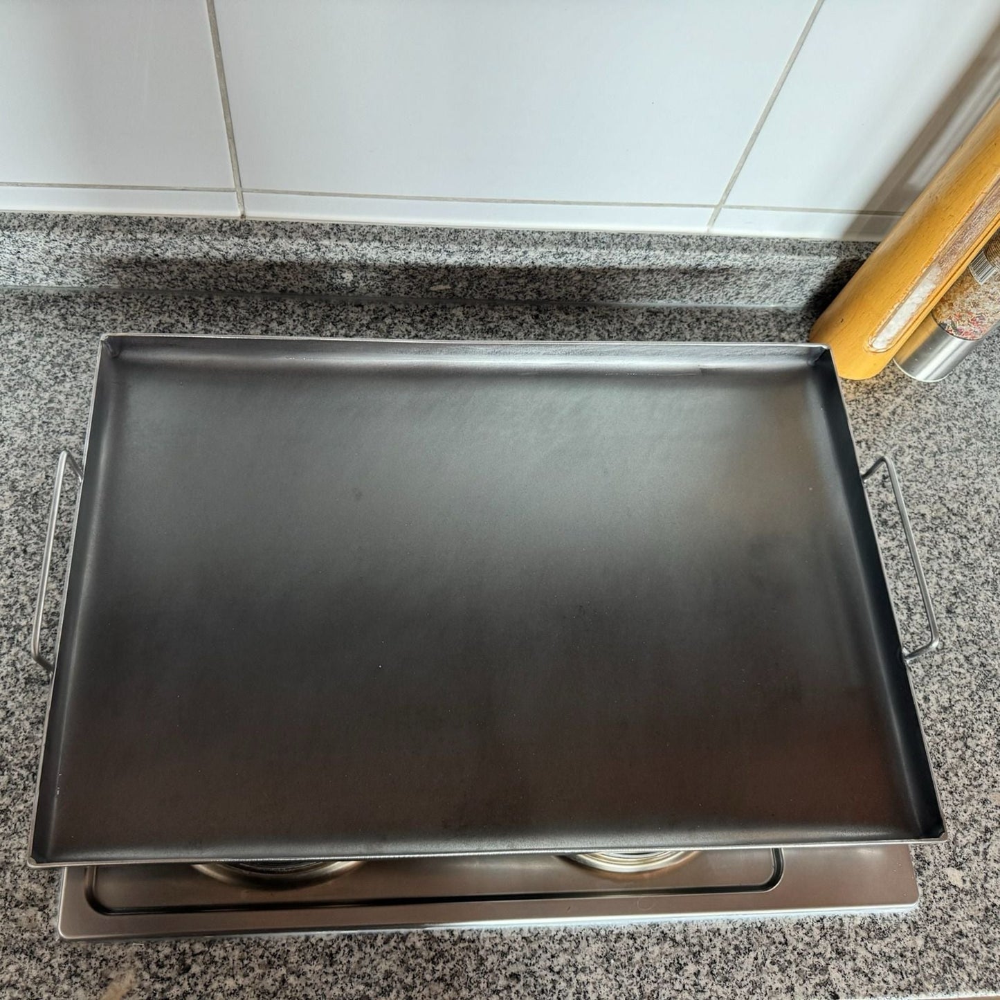 Plancha Churrasquera 80x40 Cm Tamaño Profesional Kas Chile1#Gris