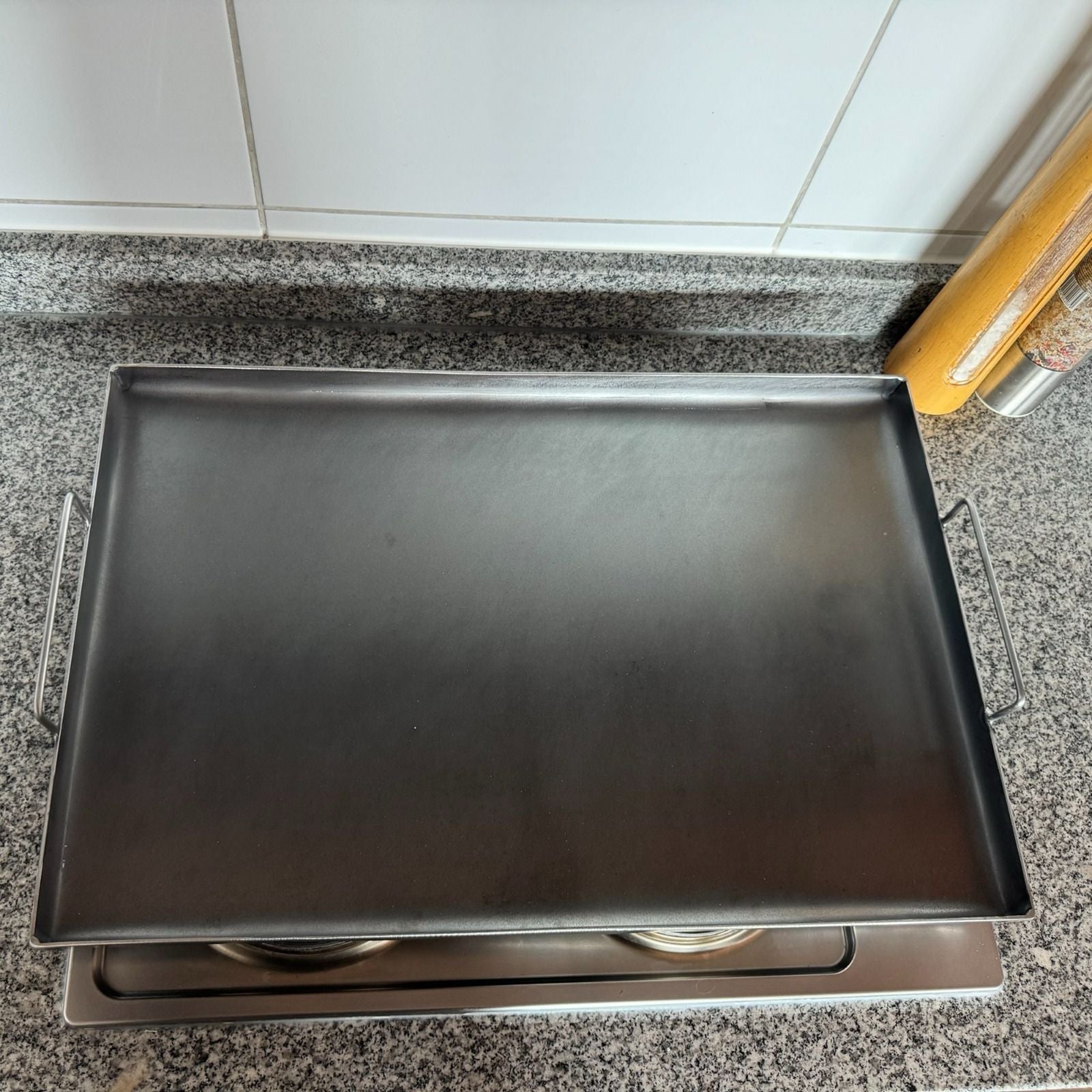 Plancha Churrasquera 80x40 Cm Tamaño Profesional Kas Chile1#Gris