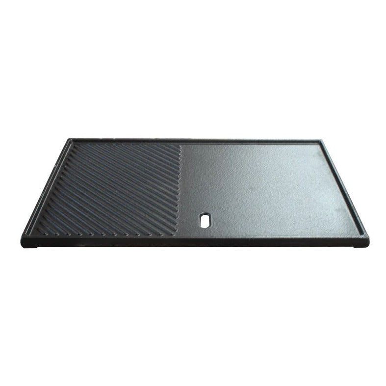 Plancha De Hierro Fundido Para Parrilla y Cocina - Rectangular 31x48 Kinggrill1#Negro