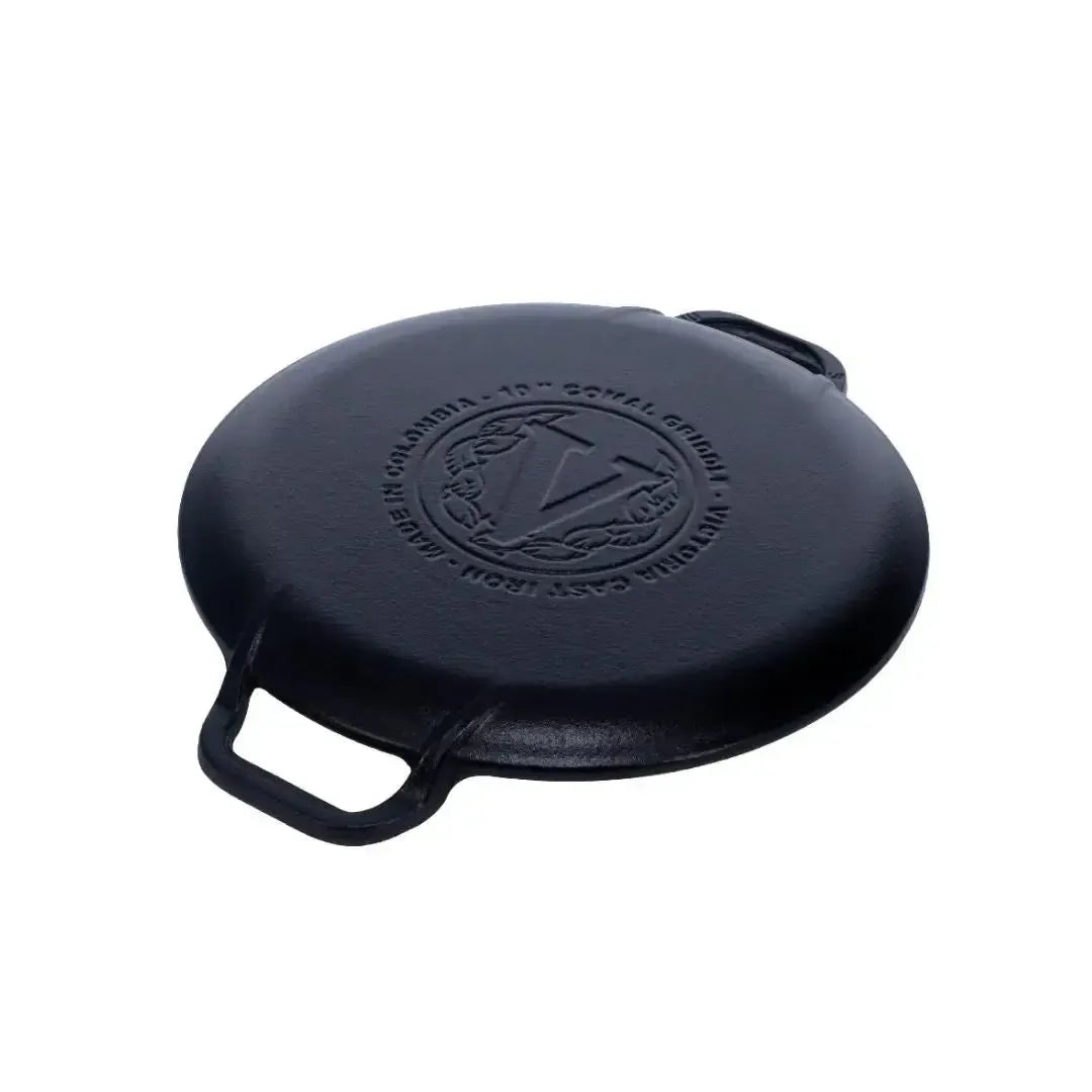 Plancha para Pizza 25 cm Doble Asa Precurada Victoria-Planchas de Hierro
