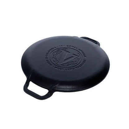 Plancha para Pizza 25 cm Doble Asa Precurada Victoria-Planchas de Hierro