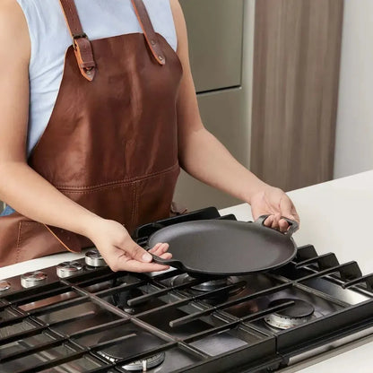 Plancha para Pizza 25 cm Doble Asa Precurada Victoria-Planchas de Hierro
